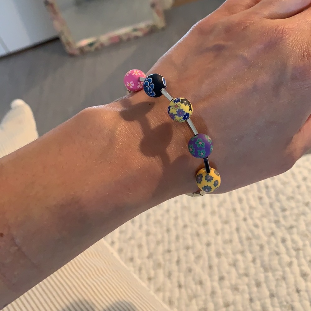 Swatch Bijoux Silver Beaded Bracelet S